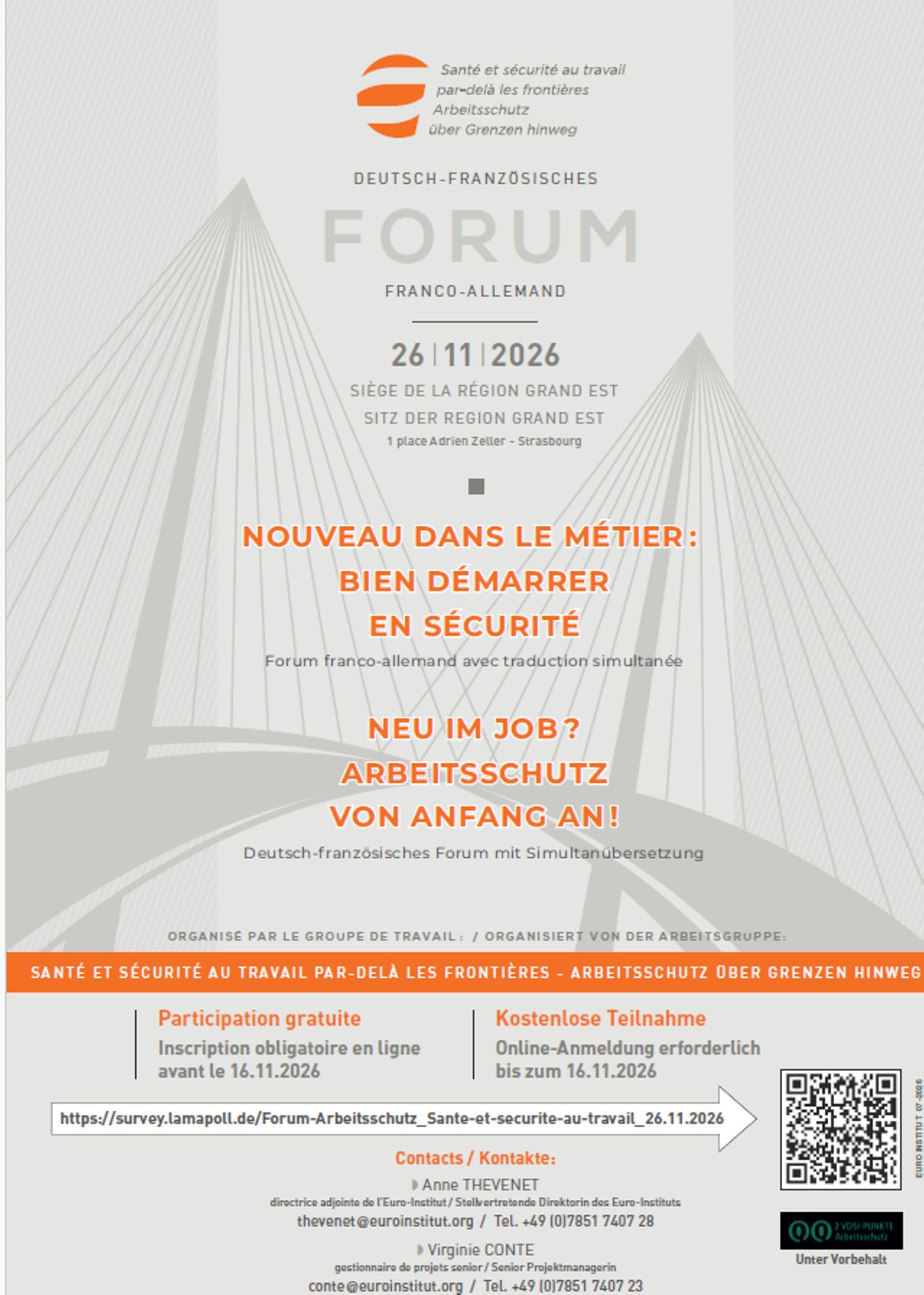 Forum franco-allemand du 26 novembre 2026